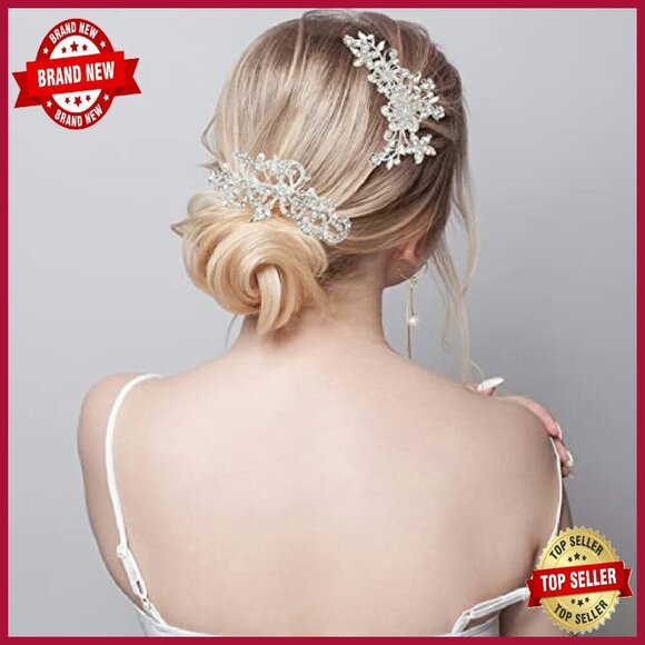 50-Piece Wedding Hair Comb Set Rhinestone Pearl Bridal Accessories